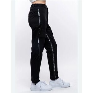 XL  Black STAYDIUM Cargo Jogger Pants – Women's Streetwear Utility Sweatpants